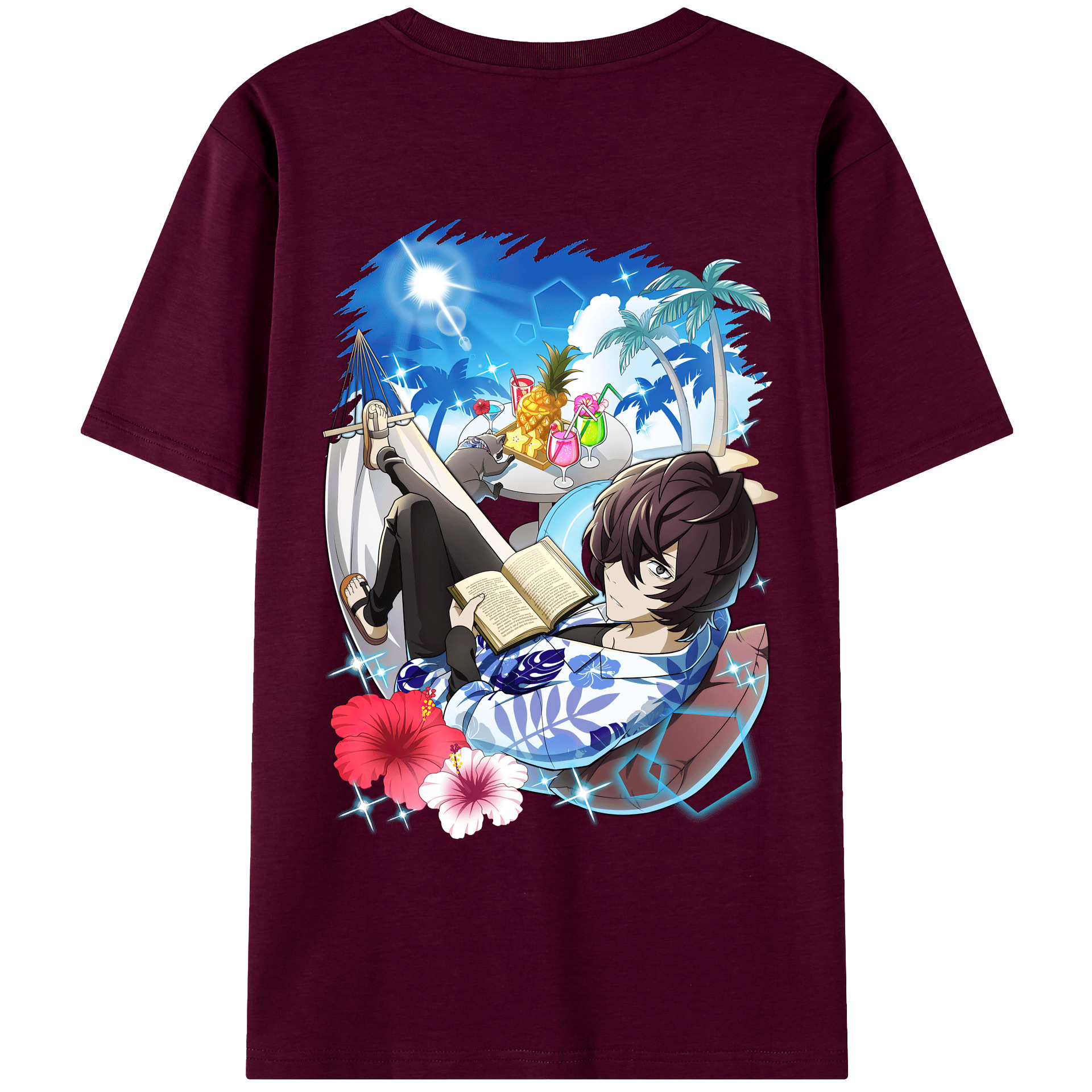 （画像用） 文豪ストレイドッグス Bungo Stray Dogs レディース半袖Tシャツ(バックプリント)